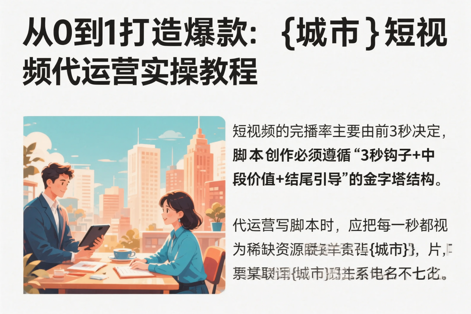 从0到1打造爆款：衡水短视频代运营实操教程