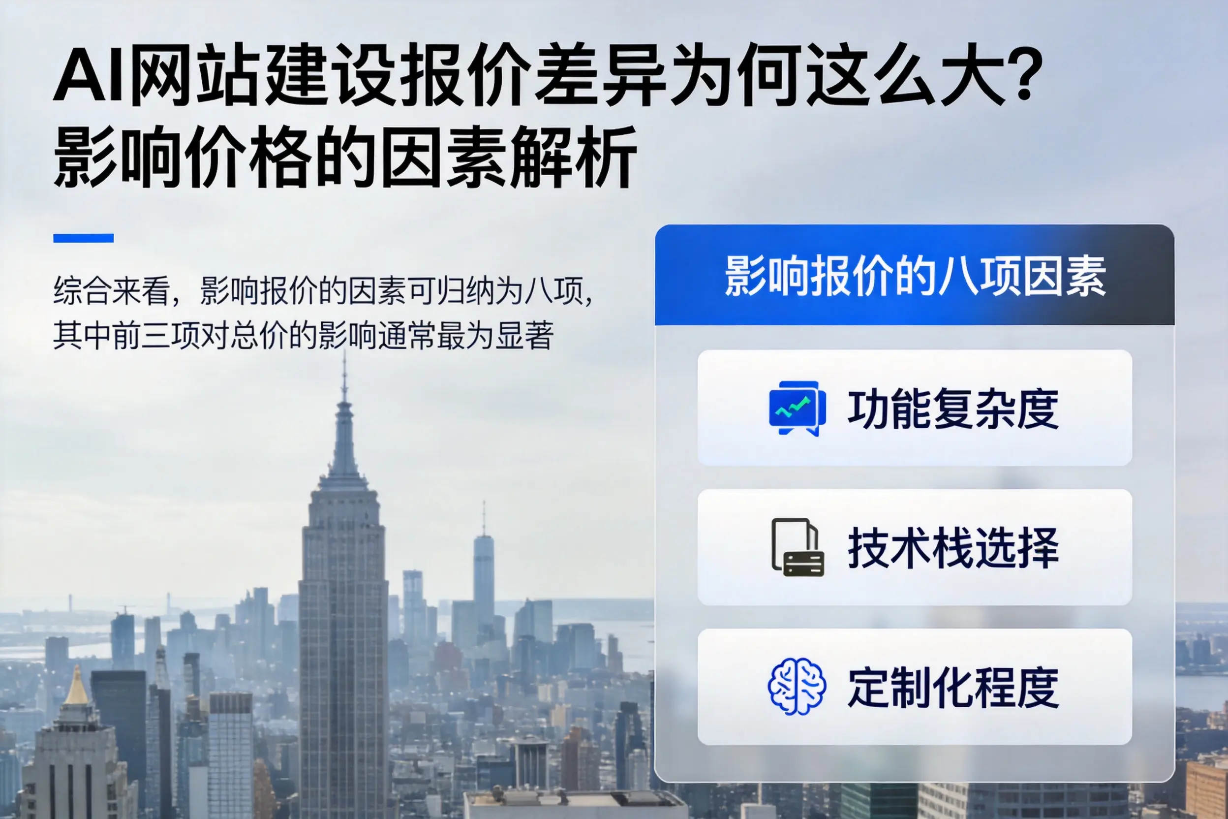 衡水AI网站建设报价差异为何这么大?影响价格的因素解析