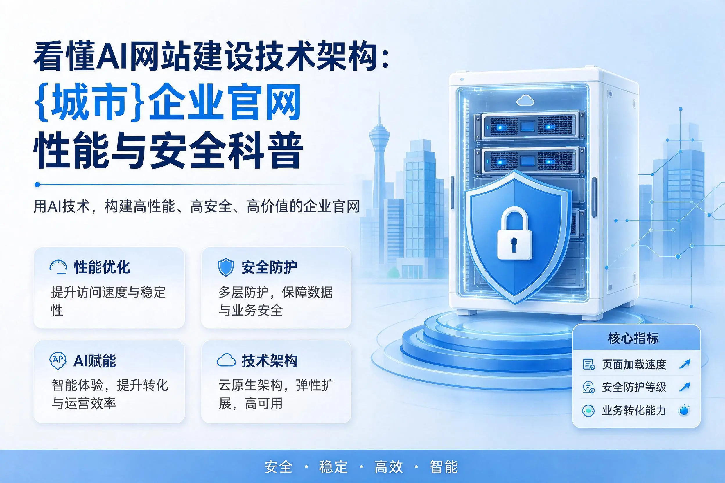看懂AI网站建设技术架构:衡水企业官网性能与安全科普
