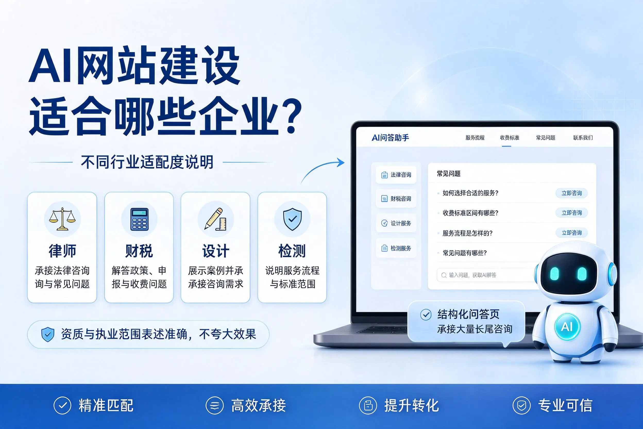 AI网站建设适合哪些企业？衡水不同行业适配度说明